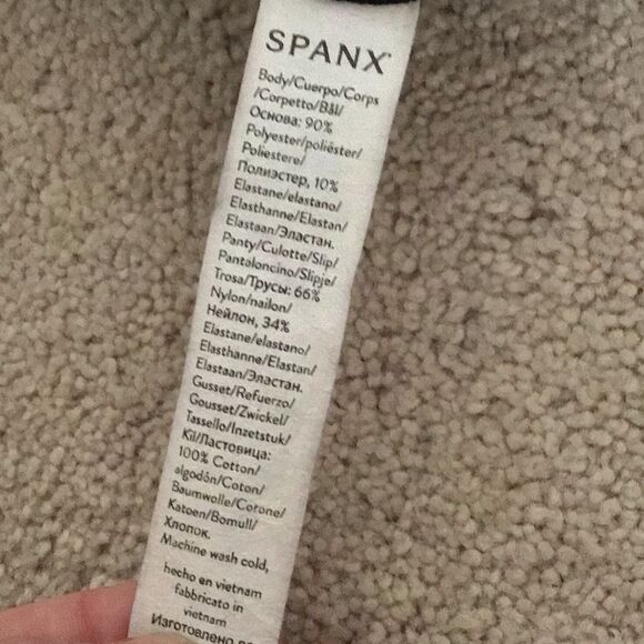 SPANX Black Mock Neck Suede Bodysuit - Picture 7 of 7